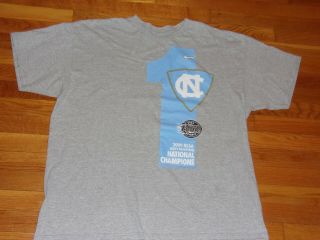 Nike North Carolina Tar Heels Basketball 2009 Champions T - Shirt Mens 2xl Exc.