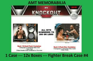 Max Holloway 2019 Topps Ufc Knockout 1 Full Case Break 12xbox 4