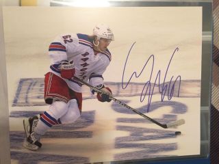 Carl Hagelin York Rangers Signed Autographed Photo 8 X 10 Capitals