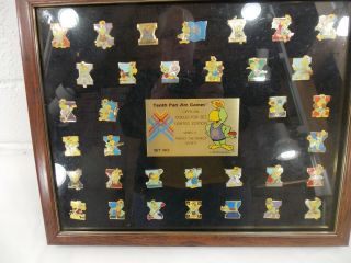 Framed 10th Pan Am Games Limited Edition Official Collector Pin Set Series Lll