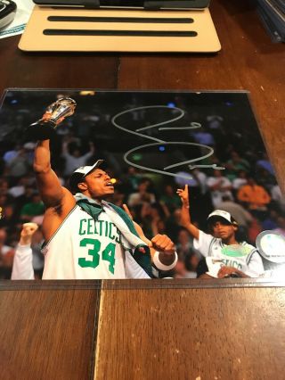 Paul Pierce Signed Boston Celtics 8x10 Photo Steiner