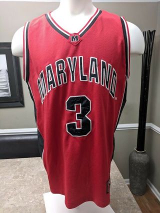 Maryland Terrapins Jersey 3 Basketball Red Home Xxl Colosseum