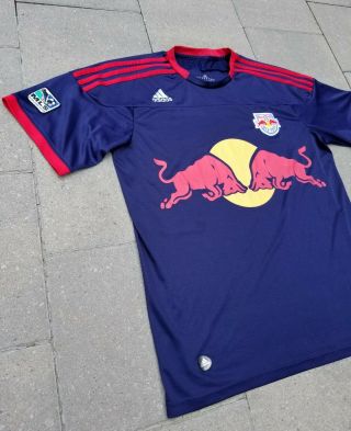 York Red Bulls Adidas 4 Short Sleeve Mls Soccer Jersey Size Xl Men 