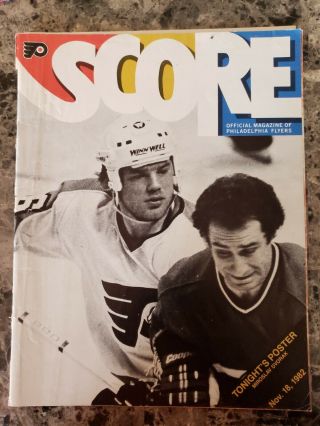 Philadelphia Flyers Vs.  Calgary Flames Program Nov.  18,  1982