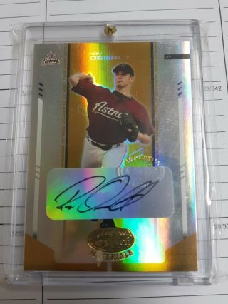 2004 Roy Oswalt Leaf Certified Mirror Gold Marble Sp Insert Auto Autograph 8/10