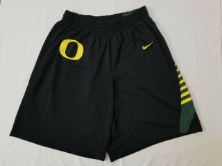Oregon Ducks Basketball Football Team Issued Nike Workout Gym Shorts Men 