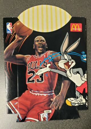 Nba 1995 Michael Jordan,  Chicago Bulls Mcdonald’s French Fry Holder,  Bugs Bunny