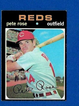 1971 Topp Baseball 100 Pete Rose Ex/ex - Mt Cincinnati Reds