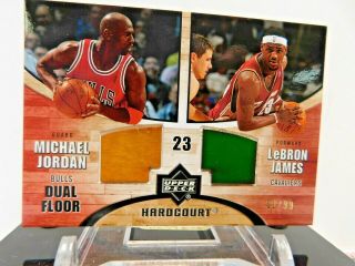 2006 Ud Hardcourt Dual Floor Michael Jordan Lebron James Game Floors 38/99