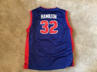 Richard Rip Hamilton Detroit Pistons Basketball Jersey Youth Xl Nba Basketball