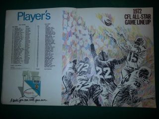 1972 CFL All Star Game vs Calgary Stampeders - Grey Cup Winners Football Canada 5
