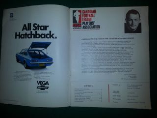 1972 CFL All Star Game vs Calgary Stampeders - Grey Cup Winners Football Canada 6