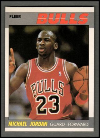 1987 - 88 Fleer 59 Michael Jordan Chicago Bulls - See Scans