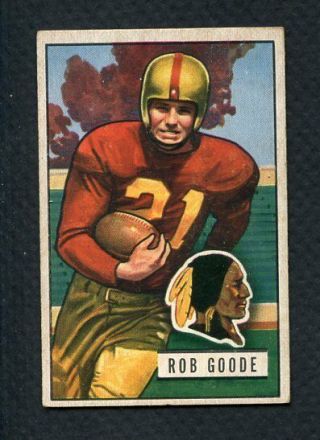 1951 Bowman 36 Bob Goode Redskins Ex Set Break 343426 (kycards)