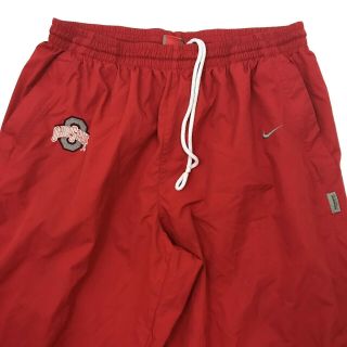 Ohio State Buckeyes Mens Track Pants Nike Fit Storm Zip Pockets Red Size 2XL.  J1 3