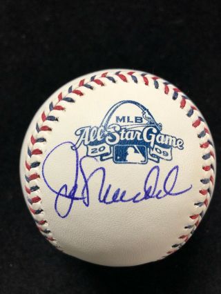 Joe Maddon Signed Autograph 2009 All Star Game Baseball Jsa