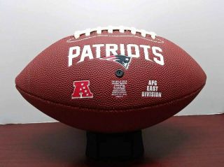 Rob Gronkowski Signed Official Size England Patriots Team Logo Football - 3