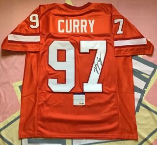 Vinny Curry Autographed Signed Jersey Tampa Bay Buccaneers Psa