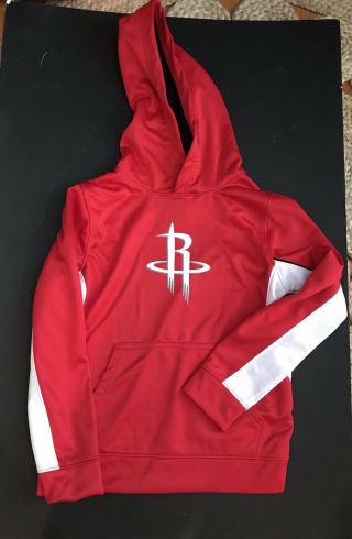 Houston Rockets L/s Hoodie Kids Size 8 10 Medium Nba Official Basketball Youth