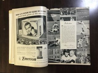1953 World Series Program & Scorecard Yankees Dodgers 5