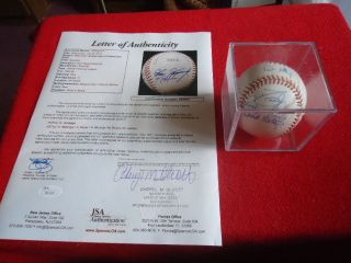 York Yankees Old Timers Game Autographed Baseball 11 Signatures (mattingly)