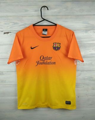 D.  Villa Barcelona kids jersey 12 - 13y.  2012 2013 away shirt soccer football Nike 2