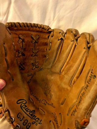 Rawlings Mickey Mantle GJ99 Model Vintage Baseball Glove VGC Right Handed 5