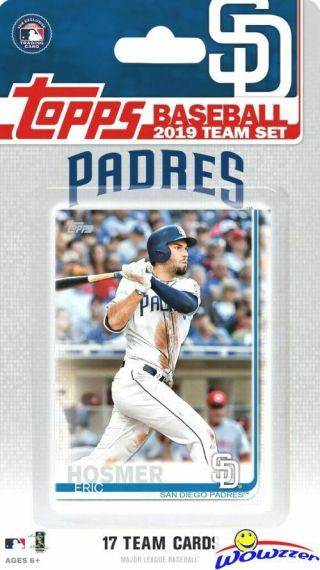 San Diego Padres 2019 Topps Limited Edition 17 Card Team Set - Eric Hosmer,