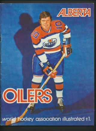 1972 - 73 Vintage Edmonton Alberta Oilers Wha Hockey Program Vol 1 21 Winnipeg