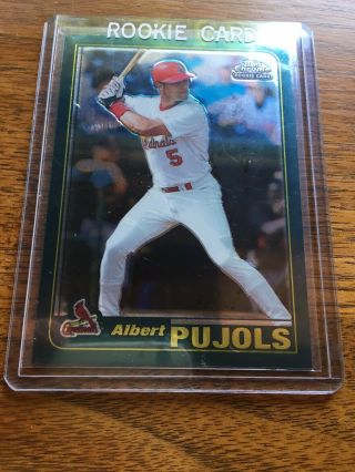 2001 Topps Chrome Traded Albert Pujols T247 Rookie Cardinals Rc