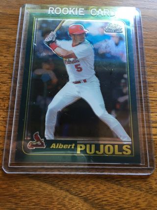 2001 Topps Chrome Traded Albert Pujols T247 Rookie Cardinals RC 2