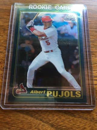 2001 Topps Chrome Traded Albert Pujols T247 Rookie Cardinals RC 3