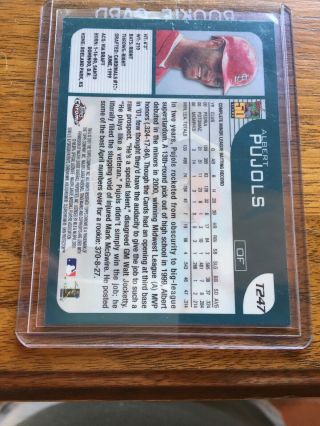 2001 Topps Chrome Traded Albert Pujols T247 Rookie Cardinals RC 4