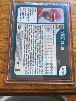 2001 Topps Chrome Traded Albert Pujols T247 Rookie Cardinals RC 5