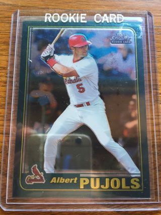 2001 Topps Chrome Traded Albert Pujols T247 Rookie Cardinals RC 7
