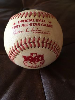 1981 Official Rawlings Ball From The 1981 All - Star Game,  Bowie Kuhn Commissioner