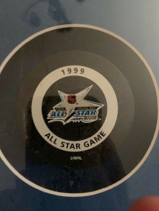 1999 Nhl All Star Game Official In Game Hockey Puck ^ Tampa Bay