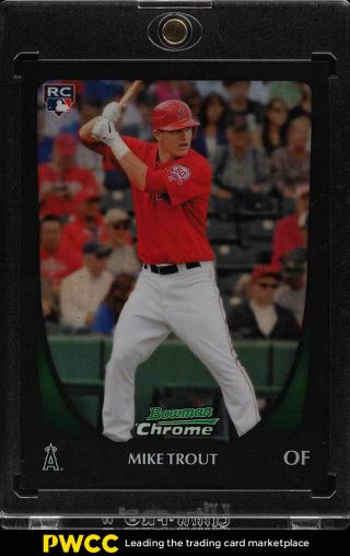 2011 Bowman Chrome Refractor Mike Trout Rookie Rc 175 (pwcc)