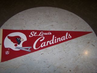 Old Vintage Nfl 30 Inch Long St Louis Cardinals Football Pennant Gc