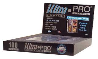 Ultra Pro 4 - Pocket Platinum Page For Mini 2 - Ring Albums