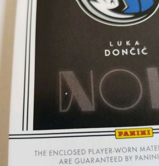 2018 - 19 Noir Luka Doncic RPA Rookie Patch Auto 40/99 3 Color 3