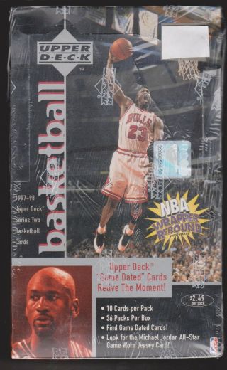 1997 - 98 Upper Deck Series 2 Nba 36 Packs/10 Cards Michael Jordan,