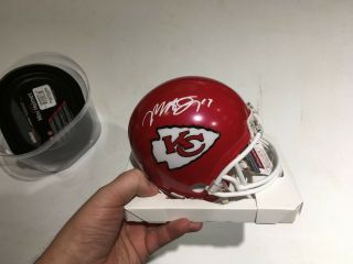 Mecole Hardman Signed Riddell Kansas City Chiefs Mini Helmet Jsa