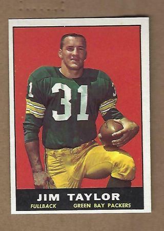 1961 Topps Football Jim Taylor 41 Near /