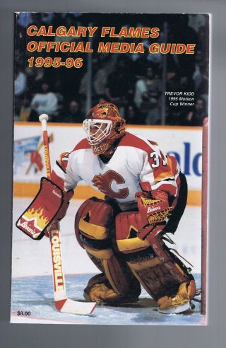 1995/96 Calgary Flames Hockey Nhl Media Guide