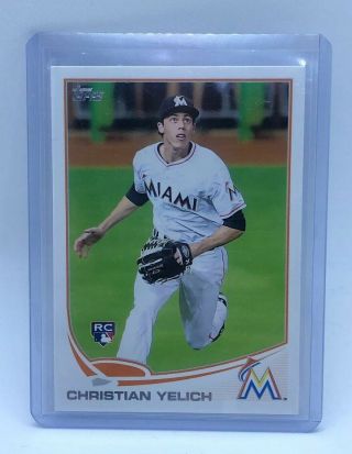 2013 Topps Update Baseball Christian Yelich Rc Rookie Card Us290 Miami Marlins