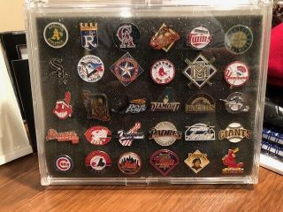 MLB Baseball Team Pin Set 30 teams - vintage late 1990s 2