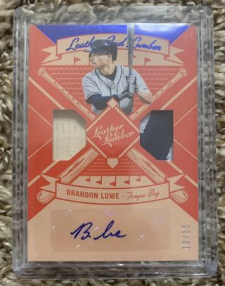 2019 Leather And Lumber Brandon Lowe Auto Patch/bat 10/15