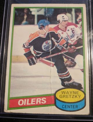 1980 Topps Hockey Wayne Gretzky Edmonton Oilers Card 250
