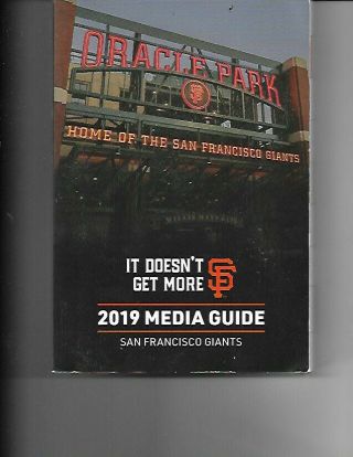 2019 San Francisco Giants Media Guide
